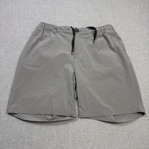 Chubbies Everywhere 8" Chino Shorts Mens XL Gray Drawstring Performance